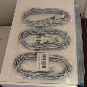 Braided USB Charging Cable - Silver